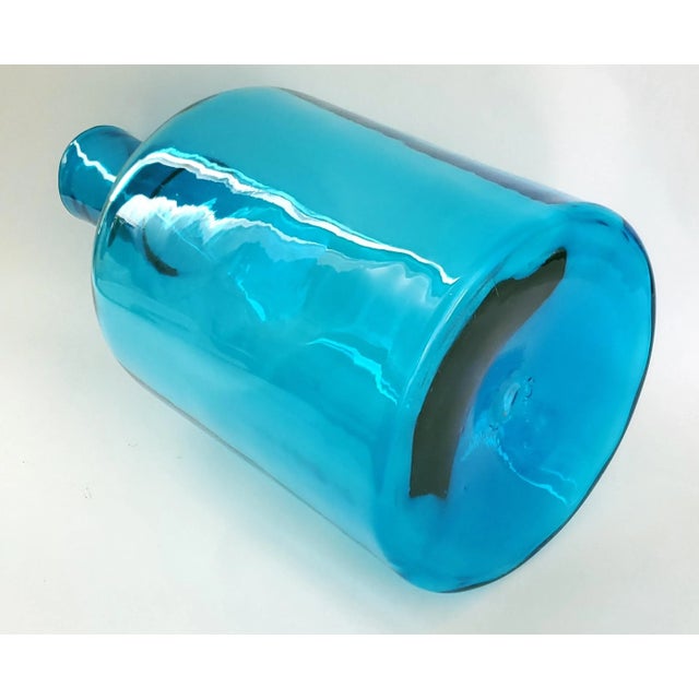 Glass Decanter Blenko Vase #6955-L For Sale - Image 7 of 7