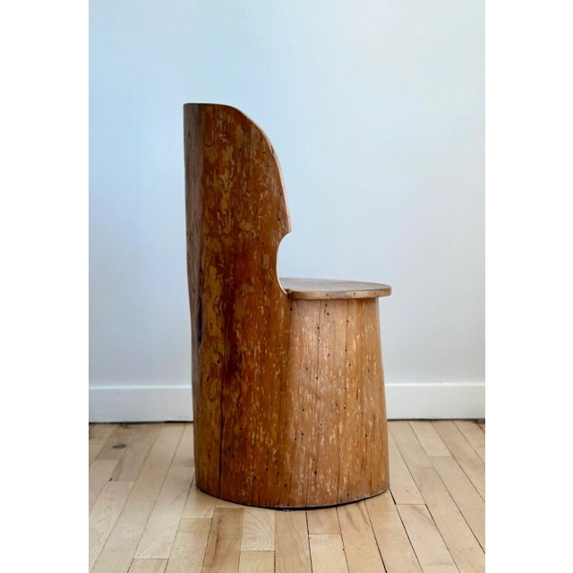 Rustic European Antique 'Kubbestol' Trunk Chair For Sale - Image 3 of 7