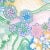 Abstract Sample - Schumacher X Clements Ribeiro Daisy Chain Wallpaper in Light Multi For Sale - Image 3 of 5