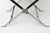 Silver Vintage Art Deco Nickel Silver Griffin and Gargoyle Bench With Off White Cushion ,Style of Oscar Bach For Sale - Image 8 of 10