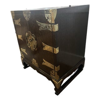 Antique Mid-Century Oriental 5 Piece Cabinet Set For Sale