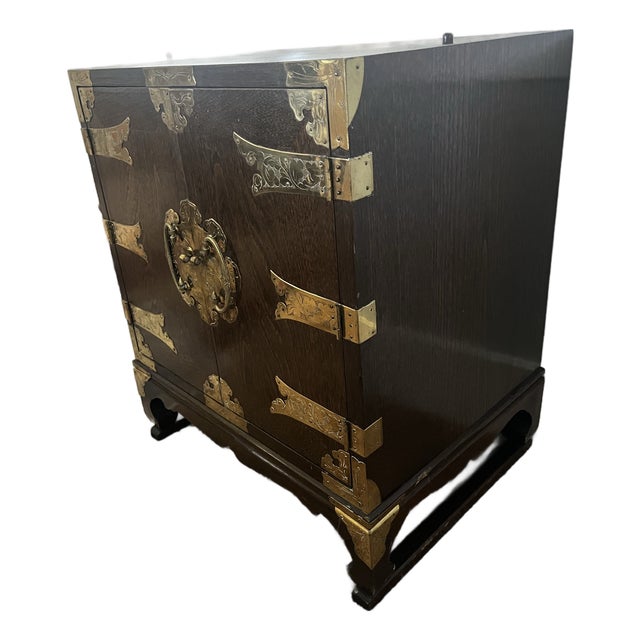 Antique Mid-Century Oriental 5 Piece Cabinet Set For Sale