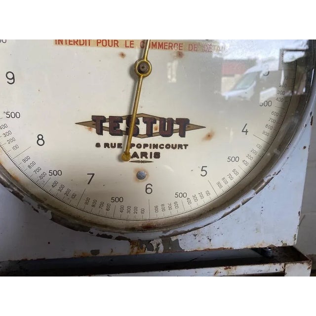 Vintage Industrial Metal Scale, 1950, Set of 2 For Sale - Image 4 of 10