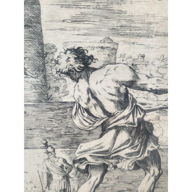 After Mitelli and Caracci, Aeneid, 18th Century, Engravings, Framed, Set of 5 For Sale - Image 14 of 18