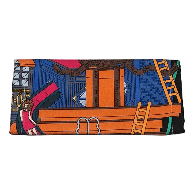 Handmade Hermes La Maison Des Carres Silk Scarf Face Mask For Sale