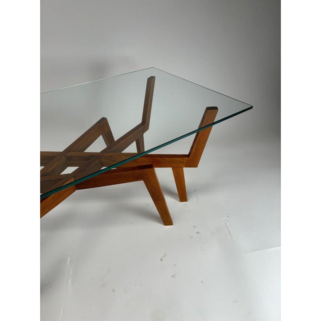 Mid-Century Modern Sculptural Wooden Coffee Table, Italy, 1950s For Sale - Image 16 of 17