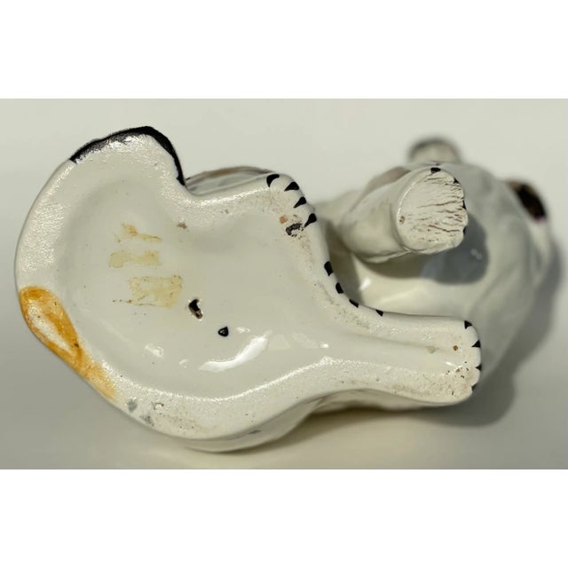 Late 19th Century Antique Staffordshire Dog Figurine, Copper Markings For Sale - Image 5 of 10