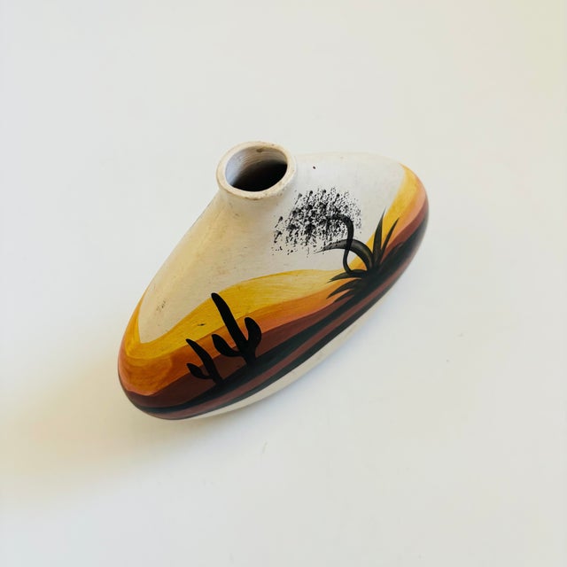 Rustic Vintage Southwestern Pottery Vase For Sale - Image 3 of 7