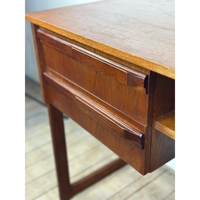 1960s Vintage Scandinavian Teak Desk, 1960s For Sale - Image 5 of 10