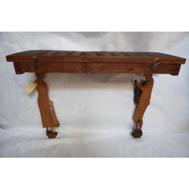 Swedish Allmoge Carved Folk Console Circa 1820 For Sale - Image 16 of 16
