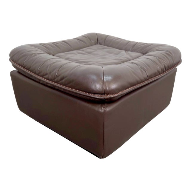 Mid-Century DS 11 Ottoman in Brown Leather from de Sede, Switzerland, 1960s For Sale