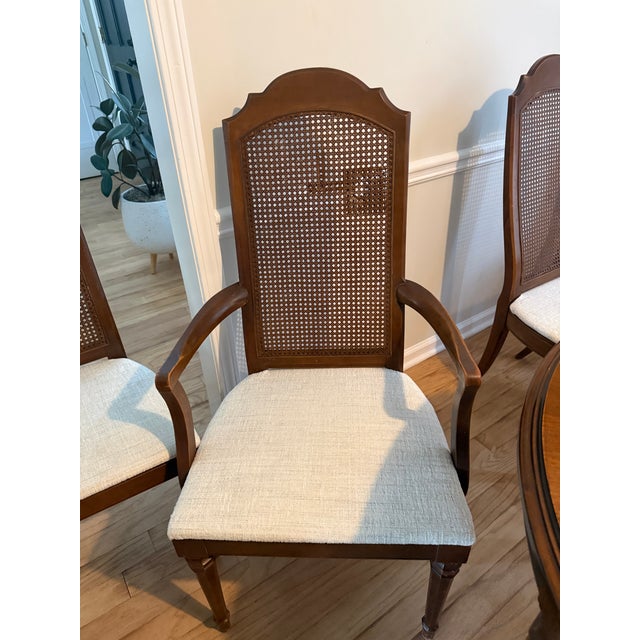 Wood MCM Walnut Drexel Esperanto Dining Table With or Without Chairs For Sale - Image 7 of 16
