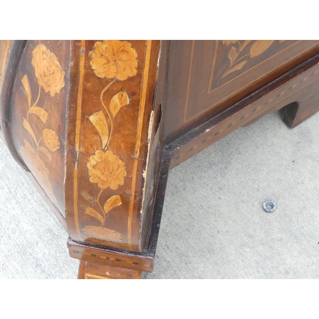 Late 18th Century Vintage Dutch Marquetry Bombe Chest For Sale - Image 11 of 13