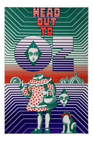 1960s Head Out to Oz Poster - Seymour Chwast