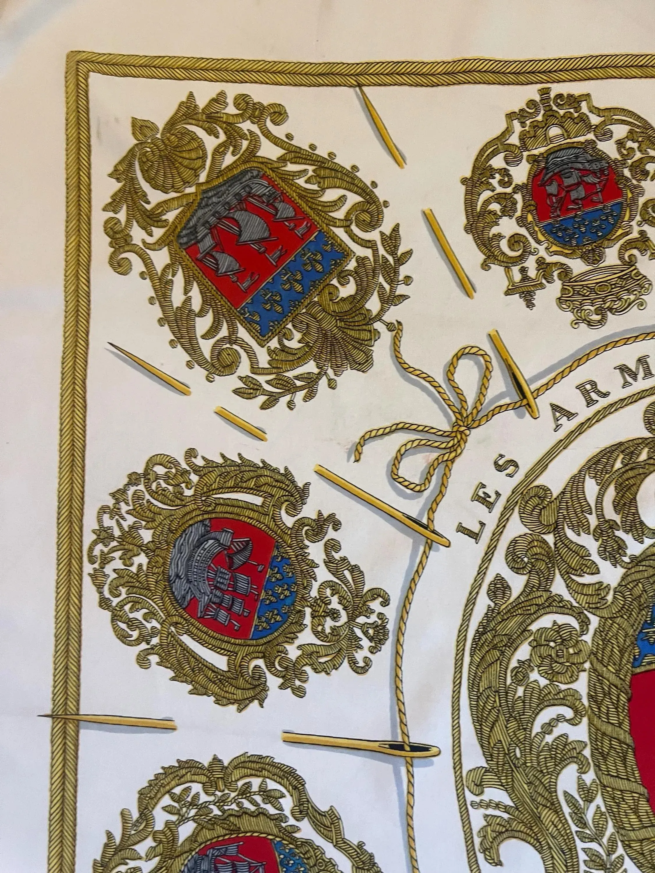 Hermès Silk Scarf “Les Armes De Paris” 2, 1954 | Chairish