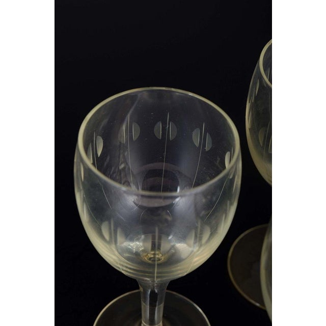 Kirsten Piil Sherry Wine Glasses by Per Lütken for Holmegaard, 1950s, Set of 8 For Sale - Image 4 of 5