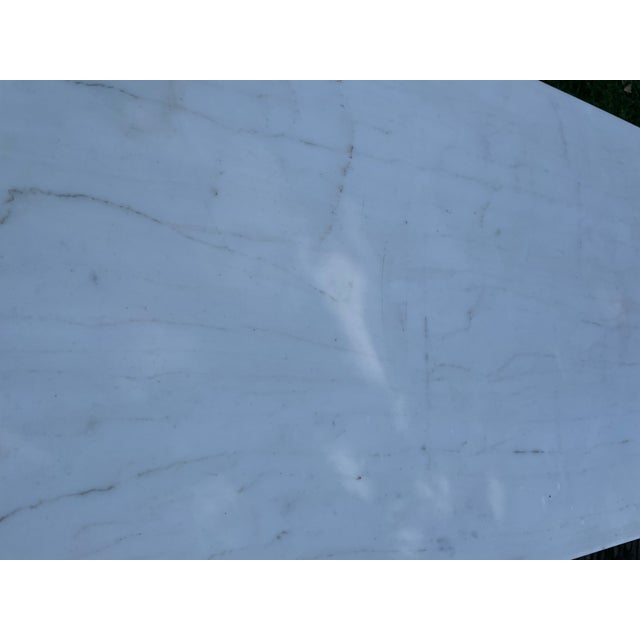 French Art Deco Garden Table with Marble Top, 1920s For Sale - Image 3 of 18