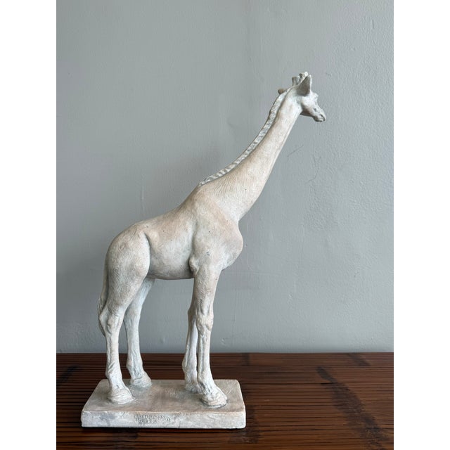 Mid-Century Modern Vintage Boho Ceramic Giraffe Sculpture For Sale - Image 3 of 6