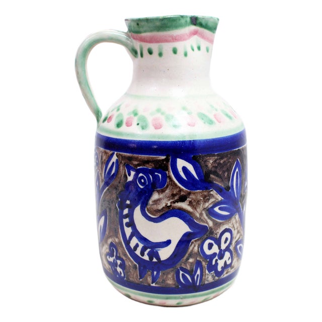 Scandinavian Ceramic Pitcher, 1970s For Sale