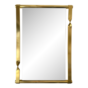Brass Mirror by Luciano Frigerio, Italy, 1970s