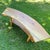 American Curved Hand Crafted Wood Bench For Sale - Image 3 of 7
