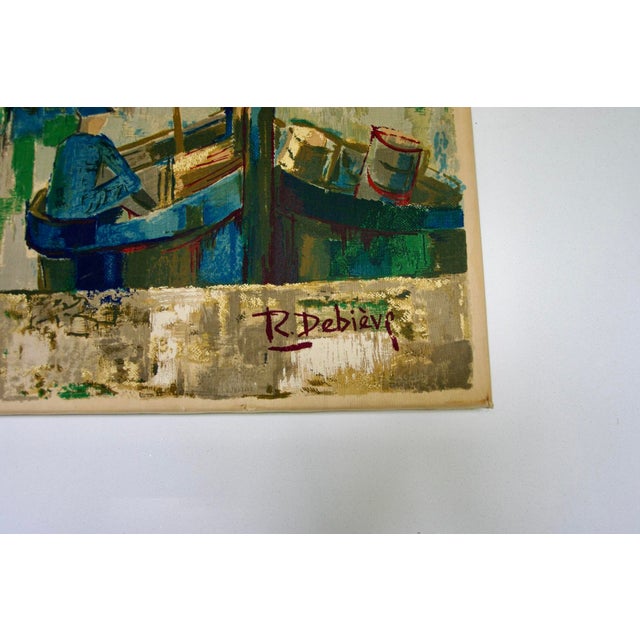 Robert Debieve, Fort de Socoa in Saint-Jean-de-Luz, 1950s, Screen Print on Fabric For Sale - Image 4 of 9