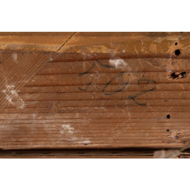 Pierre Pignolat, Fisherman by the Riverbank, 1890s-1900s, Oil on Canvas For Sale - Image 11 of 16