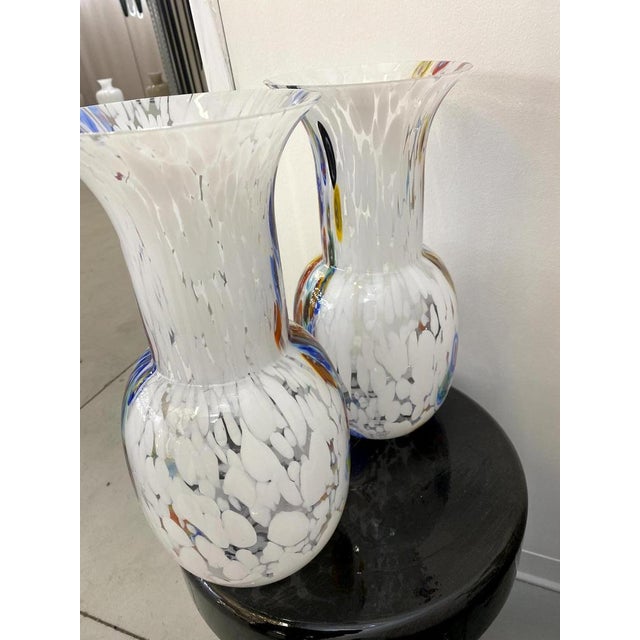 Contemporany Vases in Murrine Murano Glass from Simoeng, Set of 2 For Sale - Image 12 of 17