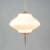 Mid-Century Ribbed Milk Glass & Brass Globe Pendant Attributed to Stilnovo For Sale - Image 5 of 18