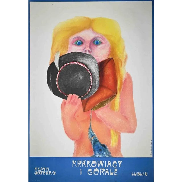 Theatre Osterwy - Posteris a vintage offset print realized in 1974. Signed on the plate Good conditions.