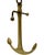 Vintage Ralph Lauren Decorative Nautical Brass Anchor For Sale In Washington DC - Image 6 of 10