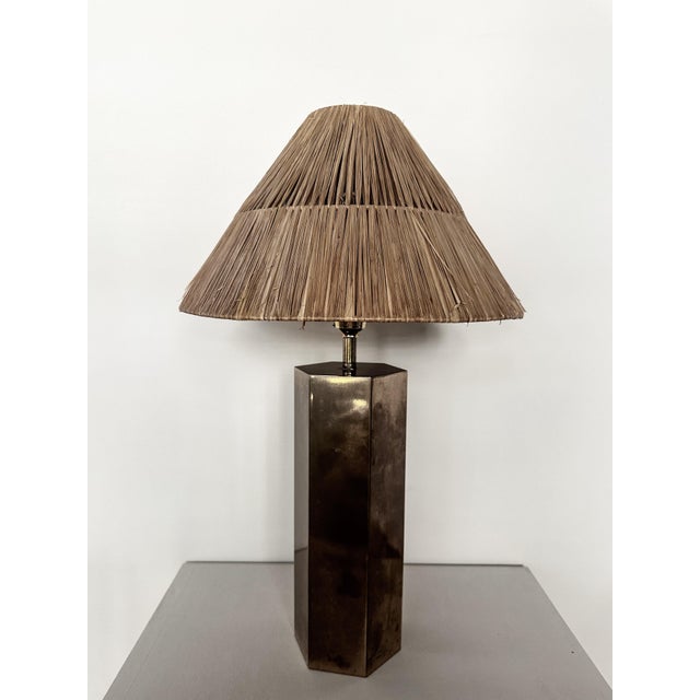 Vintage Brass Table Lamp by Ingo Maurer, 1970s For Sale - Image 4 of 7