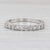 Silver 0.90ctw Diamond Wedding Band 14k White Gold Size 10 Stackable Annivesary Ring For Sale - Image 8 of 8