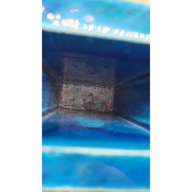 1960s Vintage Italian Rimini Blue Vase by A. Londi for Bitossi, 1960s For Sale - Image 5 of 8