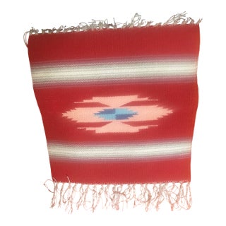 Chimayo Medium Orange Geometric Weaving For Sale