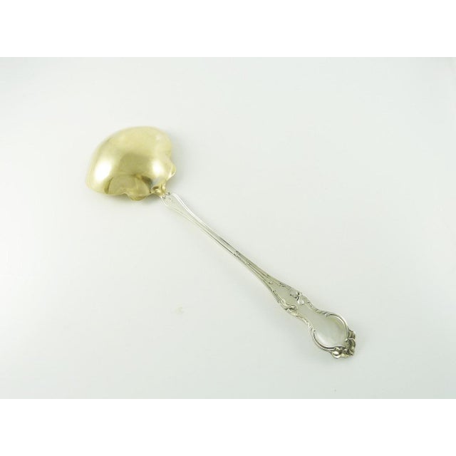 Traditional Antique R.W. Wallace Violet Sterling Silver Large Ladle For Sale - Image 3 of 7