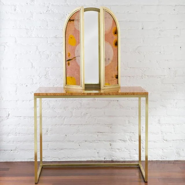 Not Yet Made - Made To Order Awaiting Vanity Table and T Stool by Secondome Edizioni, Set of 2 For Sale - Image 5 of 7