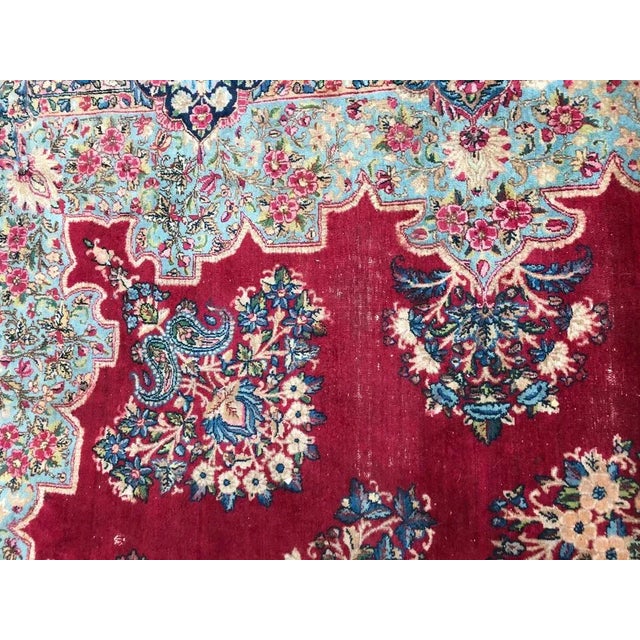 Large Kerman Rug with Savonnerie Design For Sale - Image 11 of 18