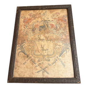 Late 18th Century John Coles Boston - Sayword Family Coat of Arms