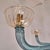 1980s Mid Century Modern Petrol Blue Murano Glass Chandelier For Sale - Image 9 of 11