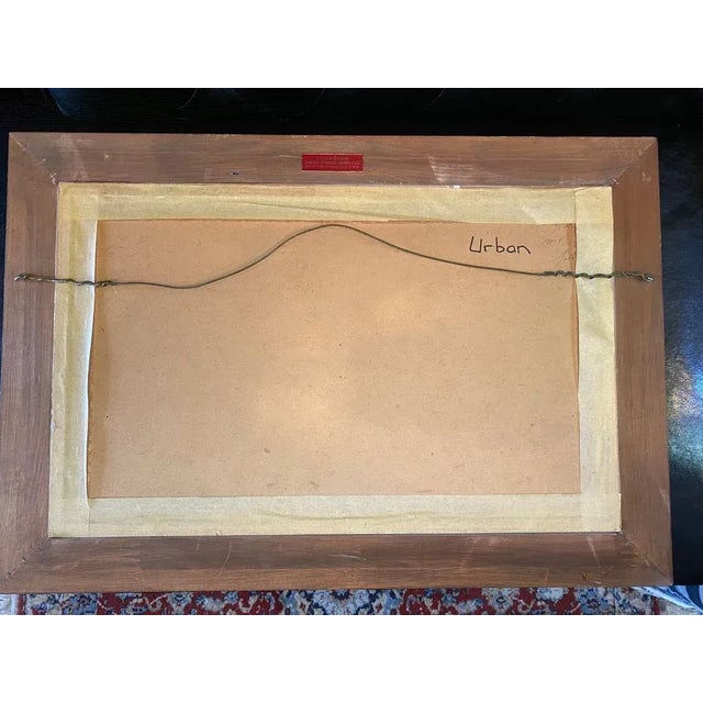 Harry Urban, Impressionist Mountain Range, Oil on Wood, 1950s For Sale - Image 6 of 10