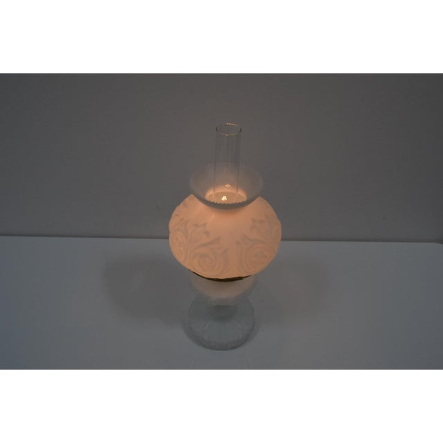 Gold Mid-Century Glass Table Lamp, 1960s For Sale - Image 8 of 15