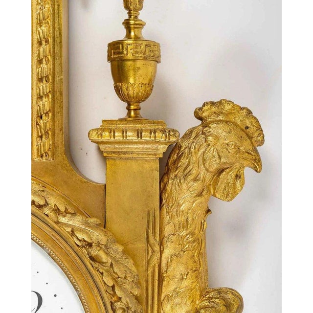 19th Century Gilt Bronze Clock For Sale - Image 3 of 8