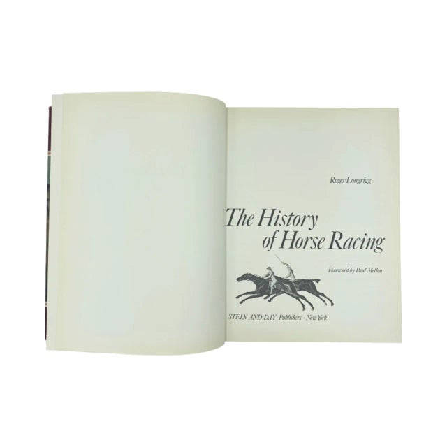 American The History of Horse Racing by Roger Longrigg 1972 Hardcover Book Equestrian For Sale - Image 3 of 12
