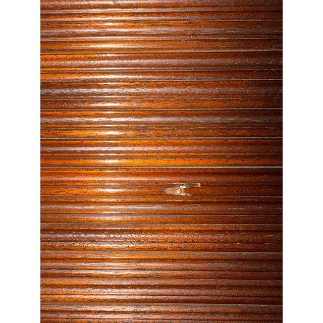 1990s Hickory Chair Mount Vernon Collection Mahogany Tambour Secretary Desk & Bookcase For Sale - Image 14 of 15