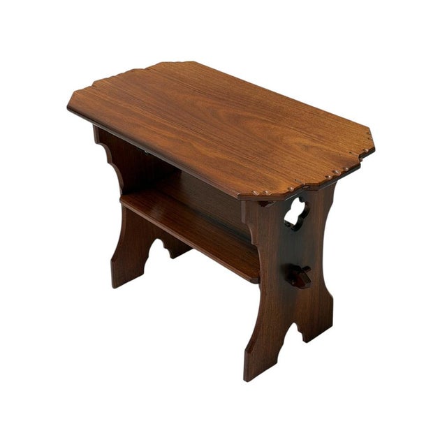 Maroon Arts and Crafts Side Table by Alexander J. Kropholler, 1900s For Sale - Image 8 of 13