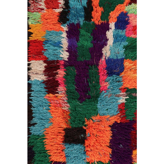 Moroccan Vintage Moroccan Runner With Polychromatic Geometric Patterns, From Rug & Kilim For Sale - Image 3 of 7
