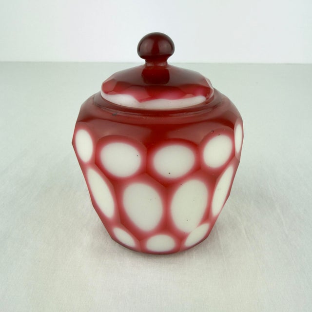 Chinese Vintage Chinese Peking Glass Lidded Scholar’s Jar For Sale - Image 3 of 9