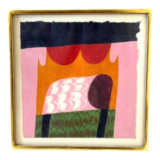Original Carol Summers Woodblock Print, Signed, and Titled "Bundi", Printed in the 1980's For Sale