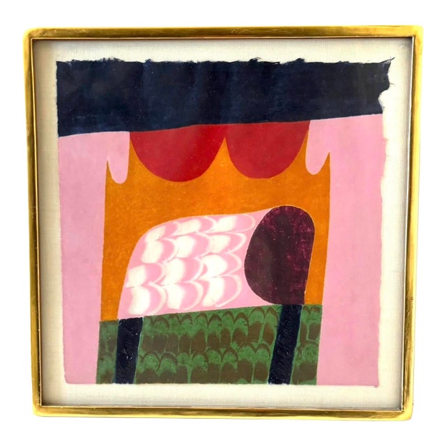 Original Carol Summers Woodblock Print, Signed, and Titled "Bundi", Printed in the 1980's For Sale